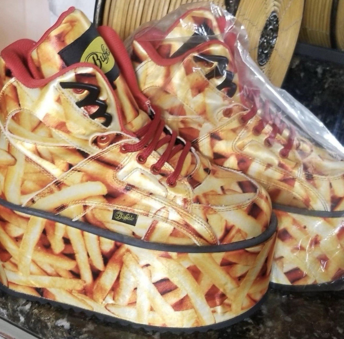 Buffalo x Solestruck French Fries Platform Sneakers EU 38