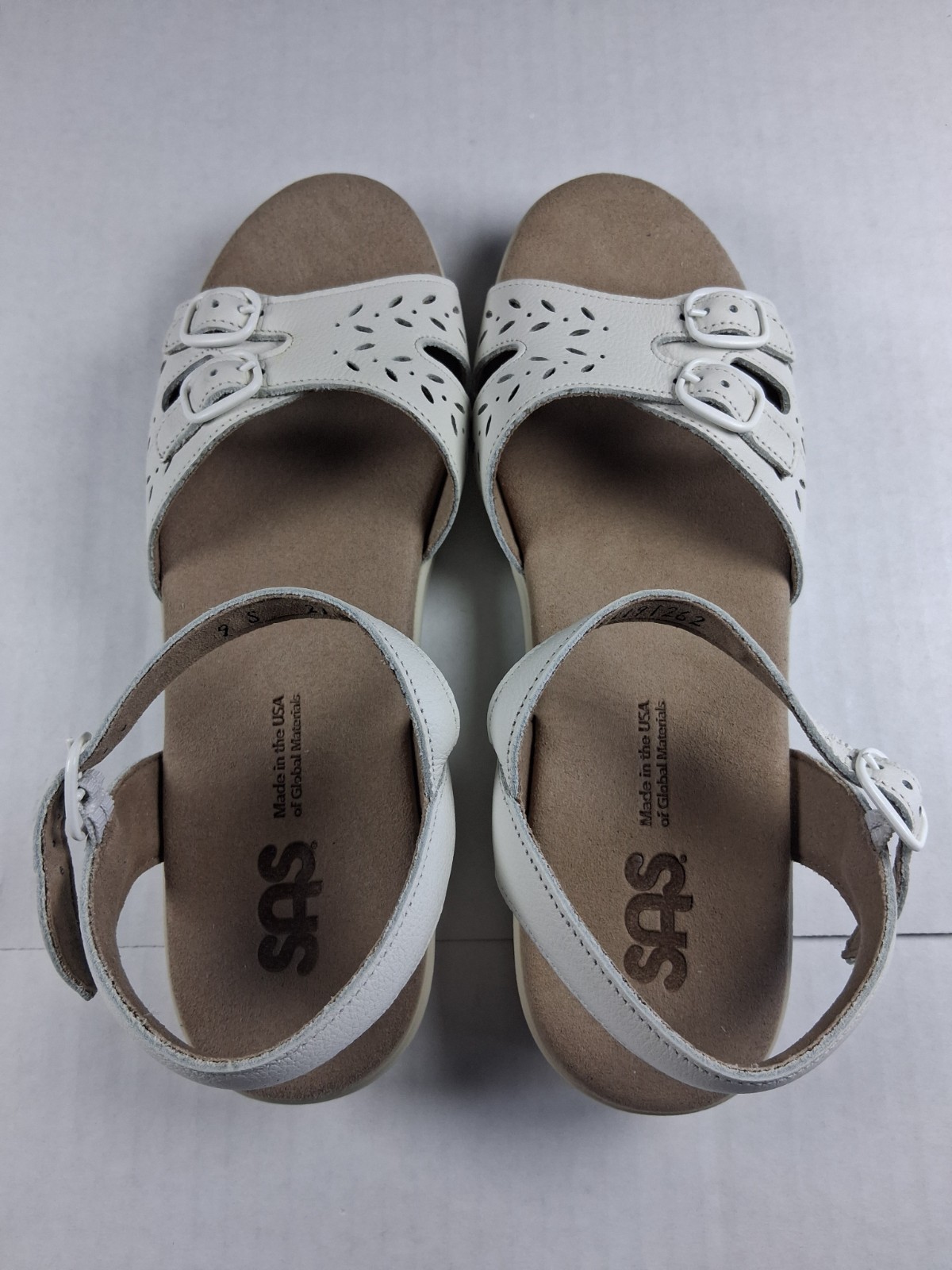 SAS Duo Comfort Sandal Halo 9.5 S – Slim (AAA) Leather NWOB Adjustable Straps