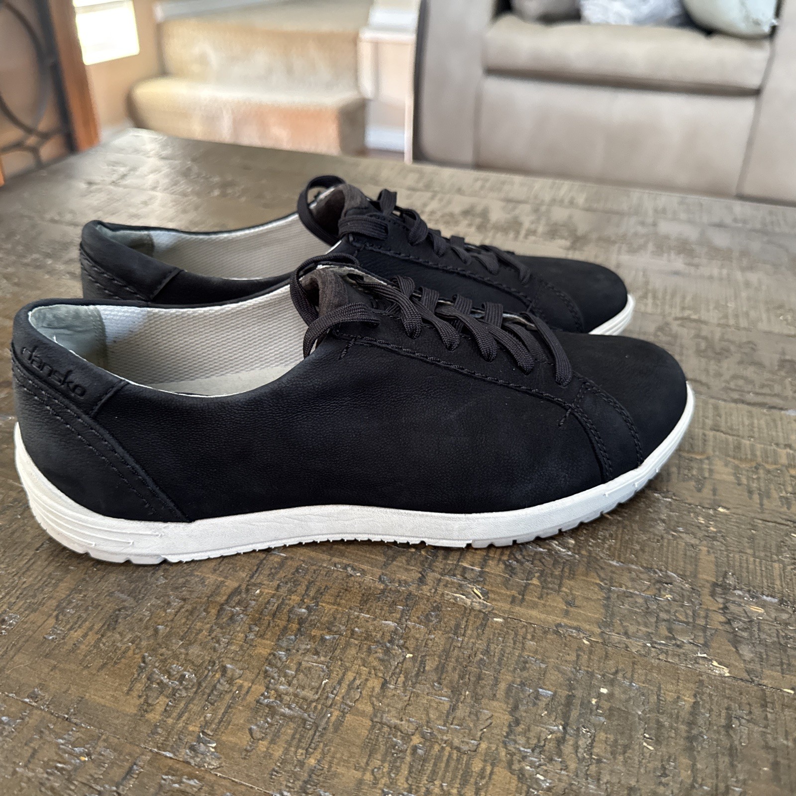 Dansko Shoes Christina Black Suede Sneaker Women’s 40 US 9 – 9.5 Nubuck Leather