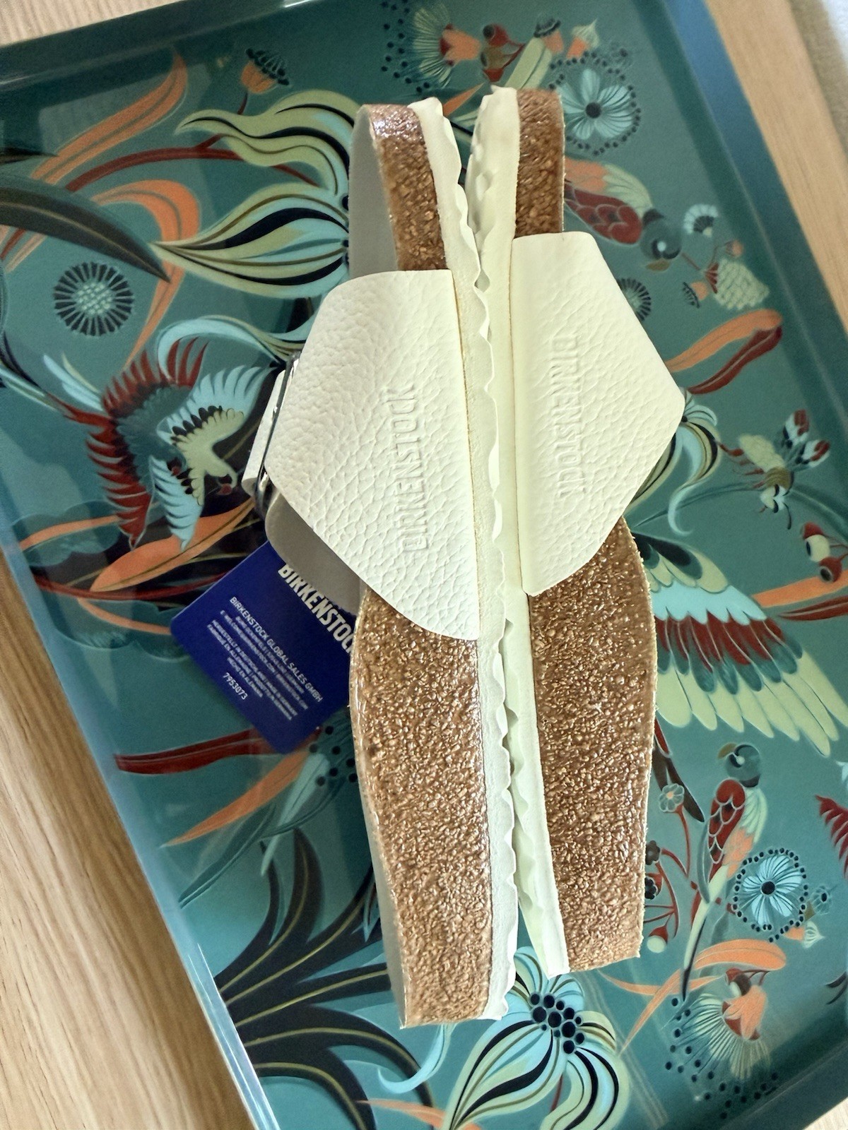 Birkenstock White Leather Madrid Big Buckle Sandal NWT 38 7/7.5