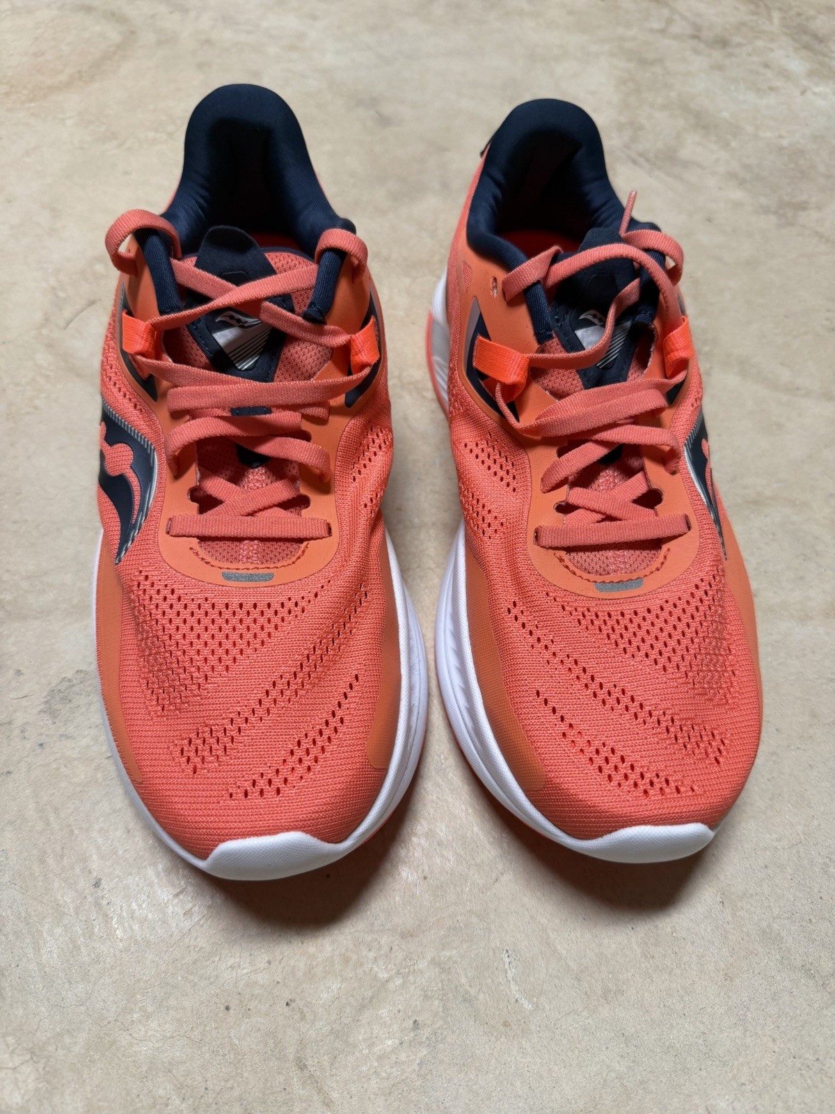 Saucony Guide 15 Women’s Running Shoes Lace-Up Orange/Navy Low Top S10684-16