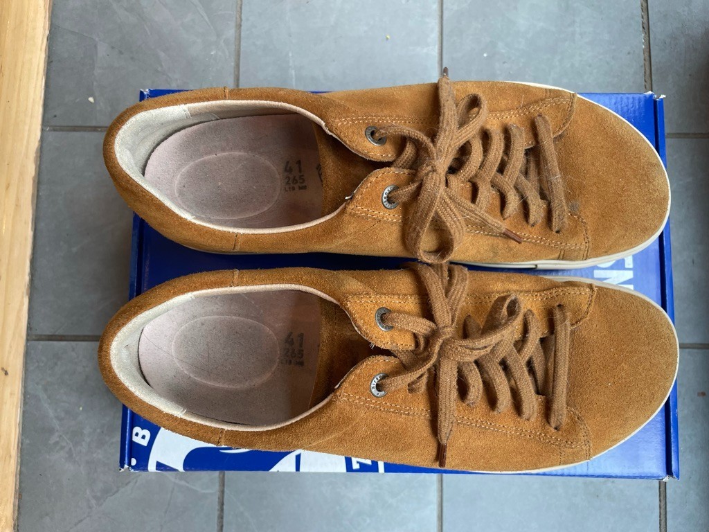 Birkenstock Sneakers Bend Low Suede Leather Brown EU 41 US 10-10.5 Regular/Wide