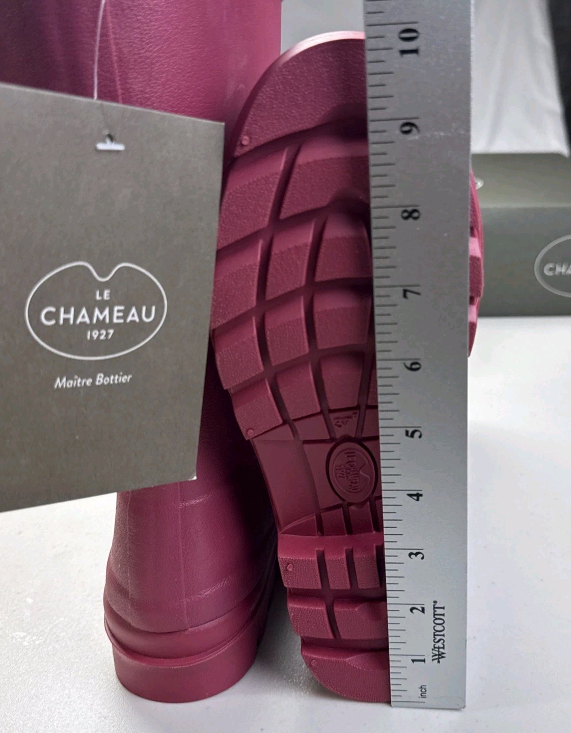 Le Chameau 1927 Rain Boots Women’s Size 6 Iris Botlyn Rose Pink Lined New w/ Box