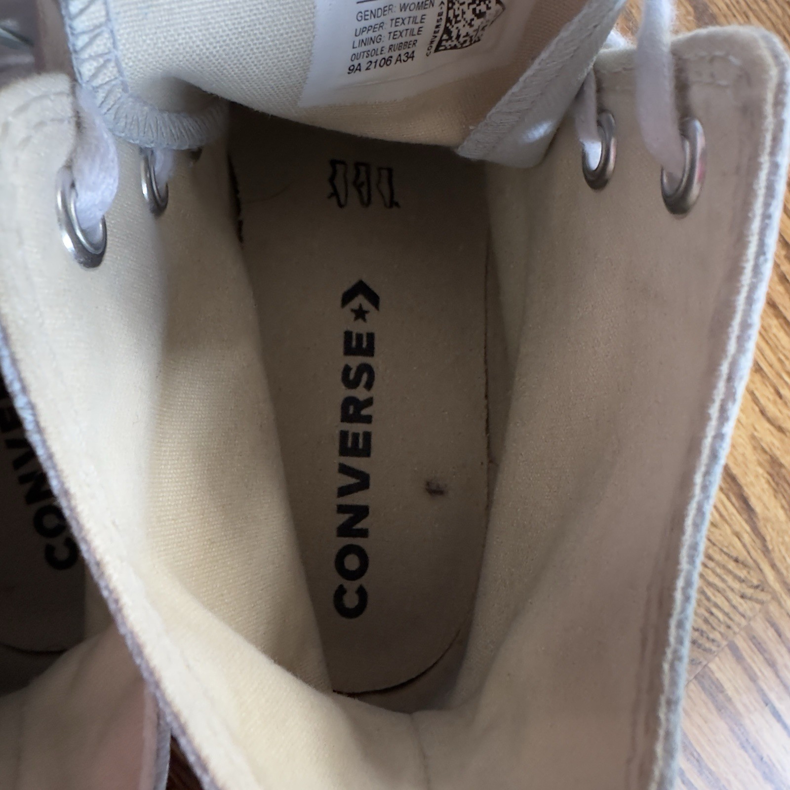 Converse Lift Platform Cloud Print Shoes Women’s Size 8 Custom Deacs Design