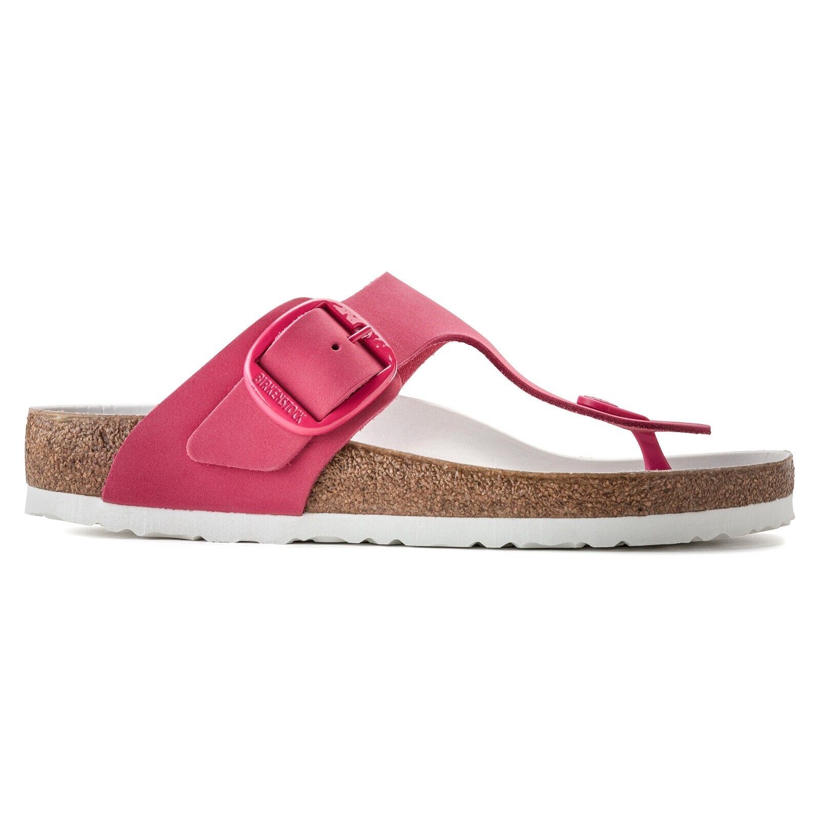 Birkenstock Women’s Gizeh Big Buckle Nubuk Fuchsia Tulip Sandal US5 EU36 1022558