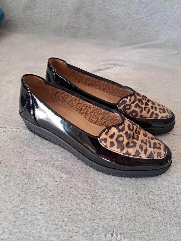 Women Gabor loafers black synthetic leather 35.5