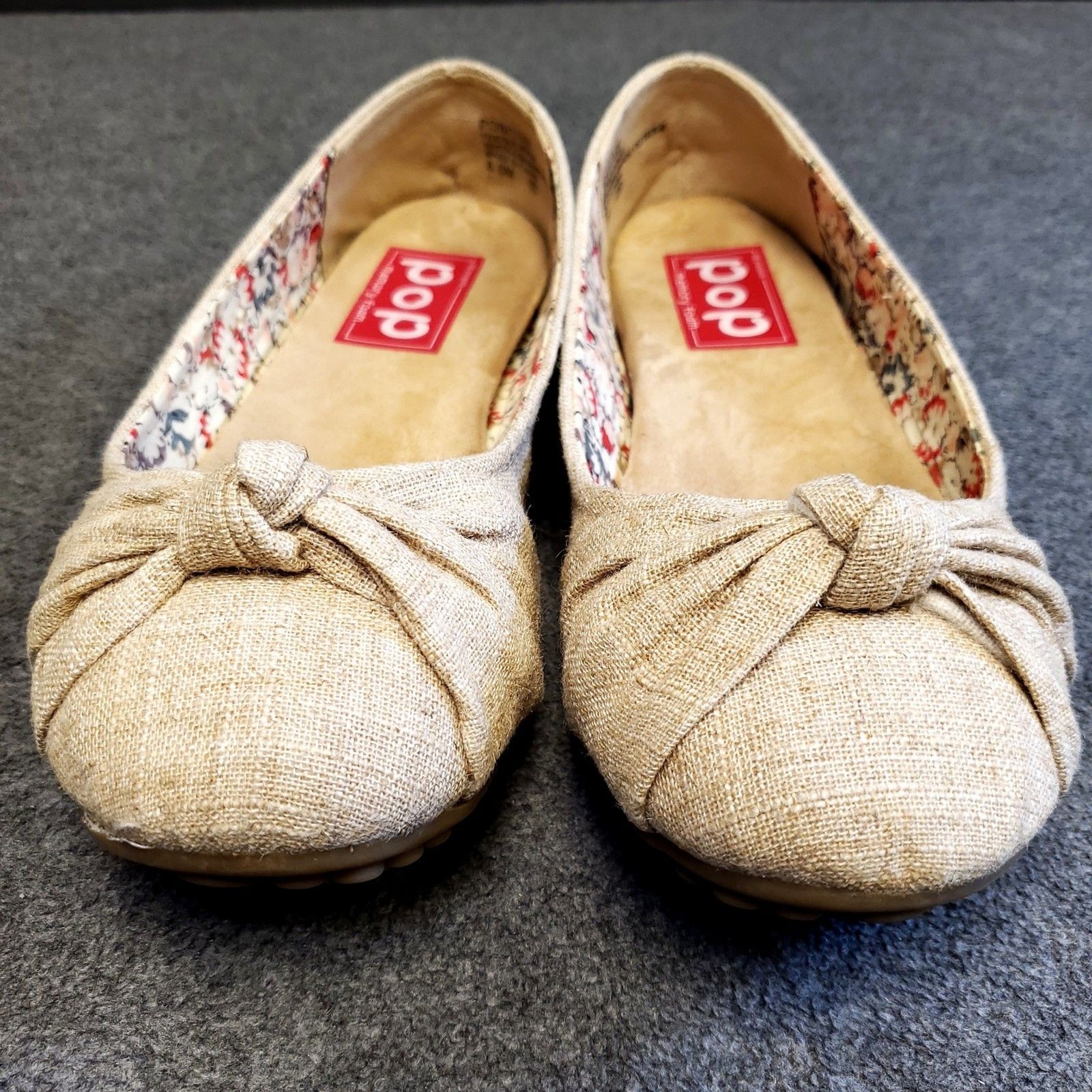 POP Positive Memory Foam Natural Women’s Shoes 8.5 M Flats