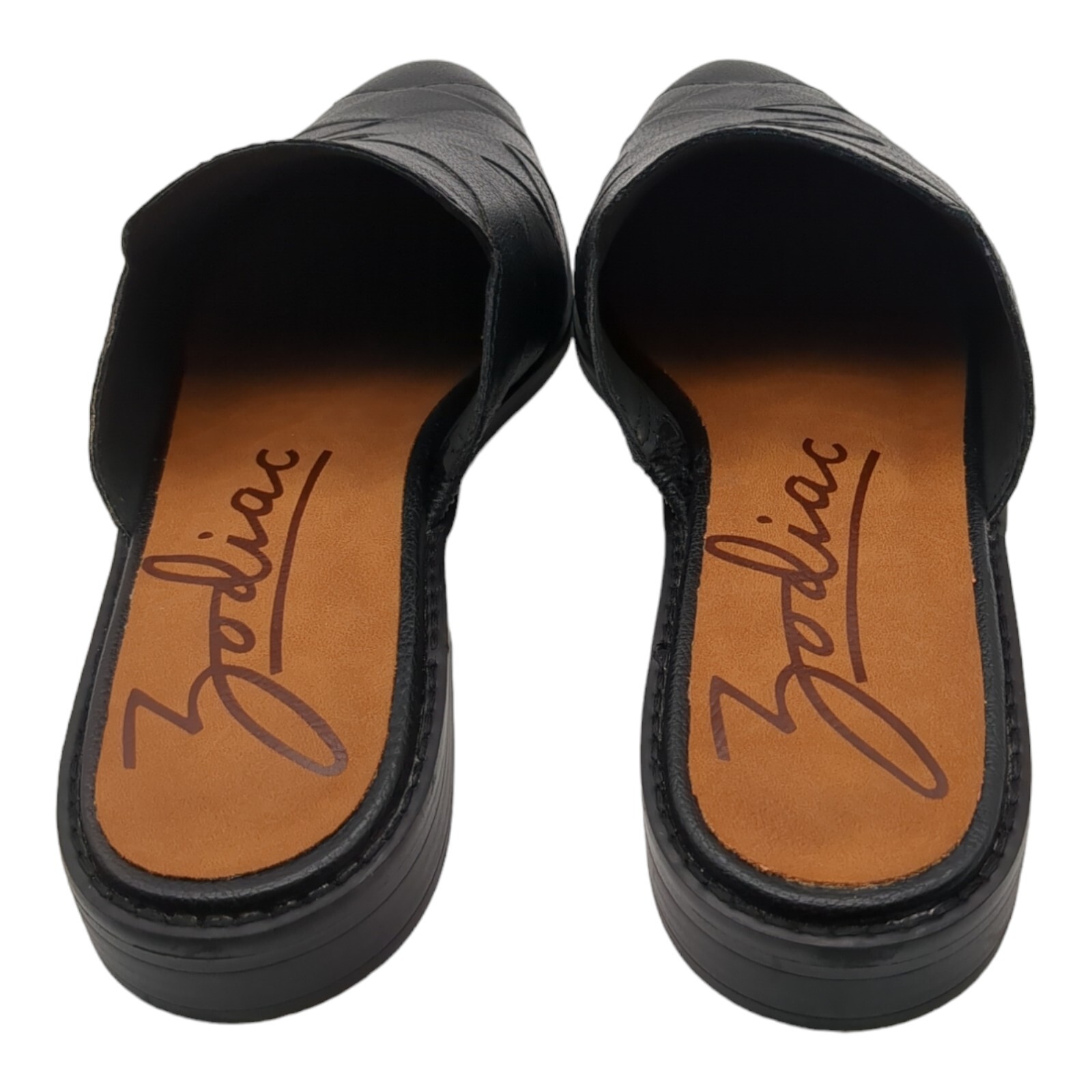 Zodiac Womens Hendrix-Mule Black Faux Leathe Mules Shoes 9.5 Medium (B,M)