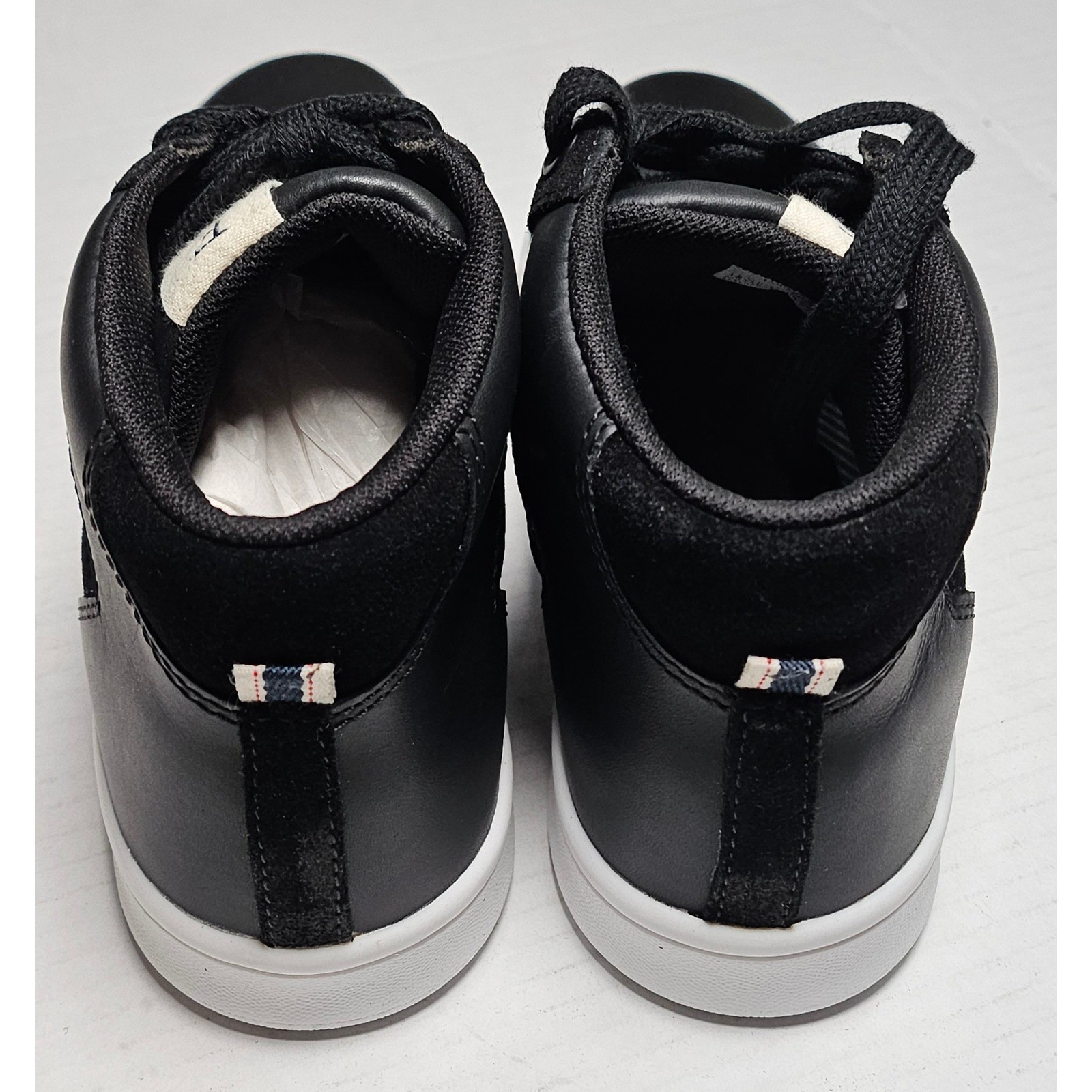 ED Ellen DeGeneres Camarilo 02 Black Leather Suede Mid Top Sneakers US 6M- EU 36