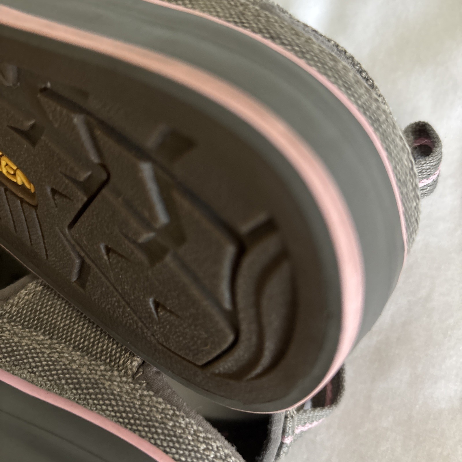 KEEN Coronado Vulcanized Canvas Waterproof Grey Pink Hiking Sandals Women 6.5