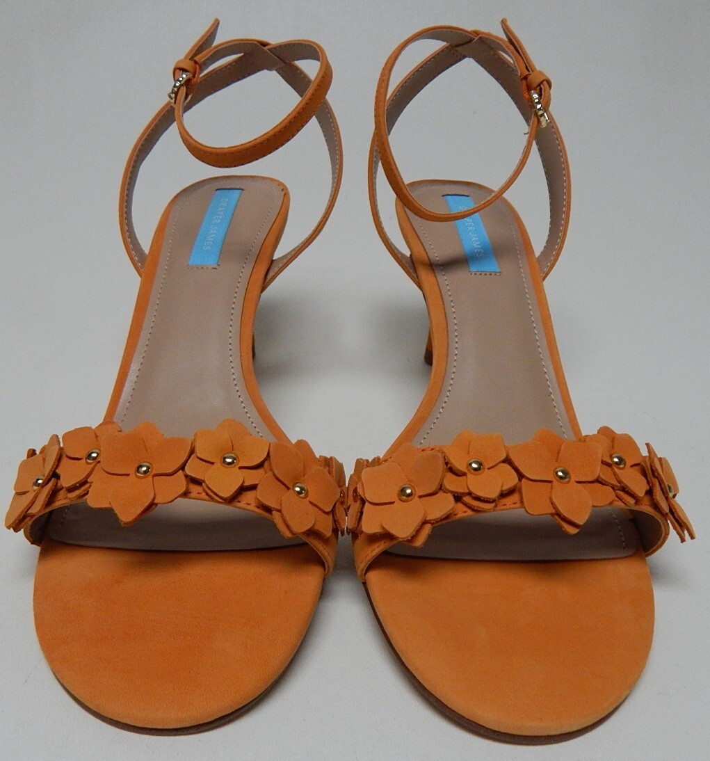 Draper James Alice Size US 10 M EU 41 Women’s Floral Heeled Sandals Light Orange