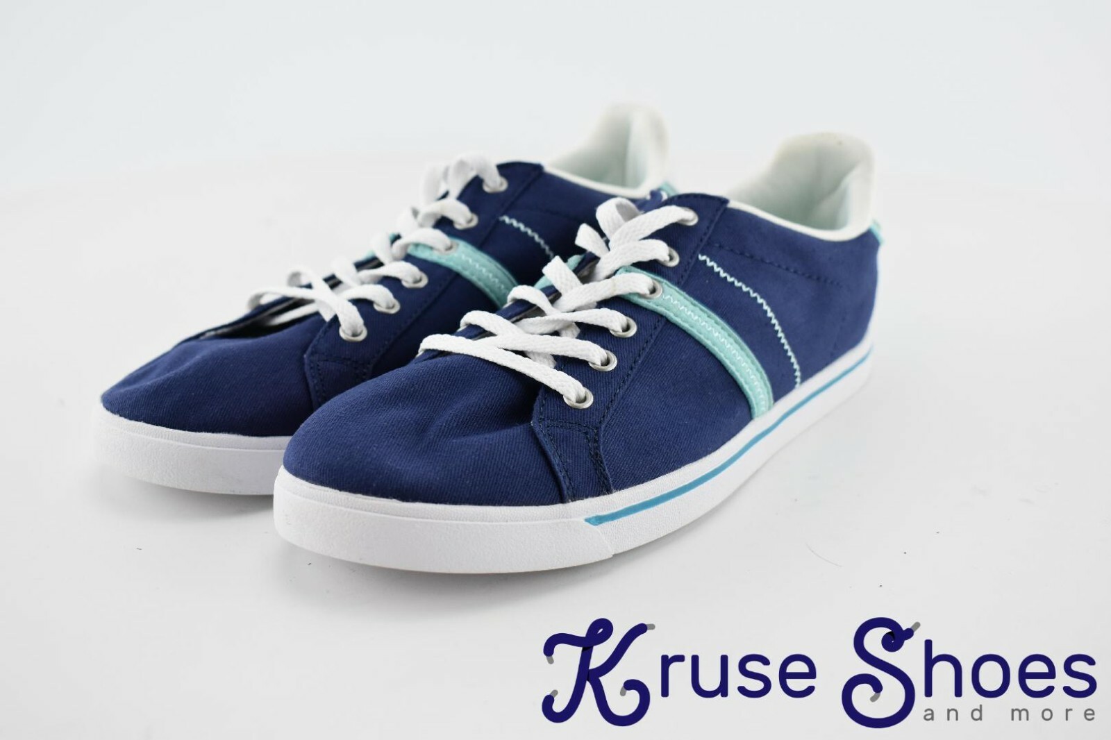 Lands’ End Women’s Canvas Sneakers «Deep Sea» Size 6B