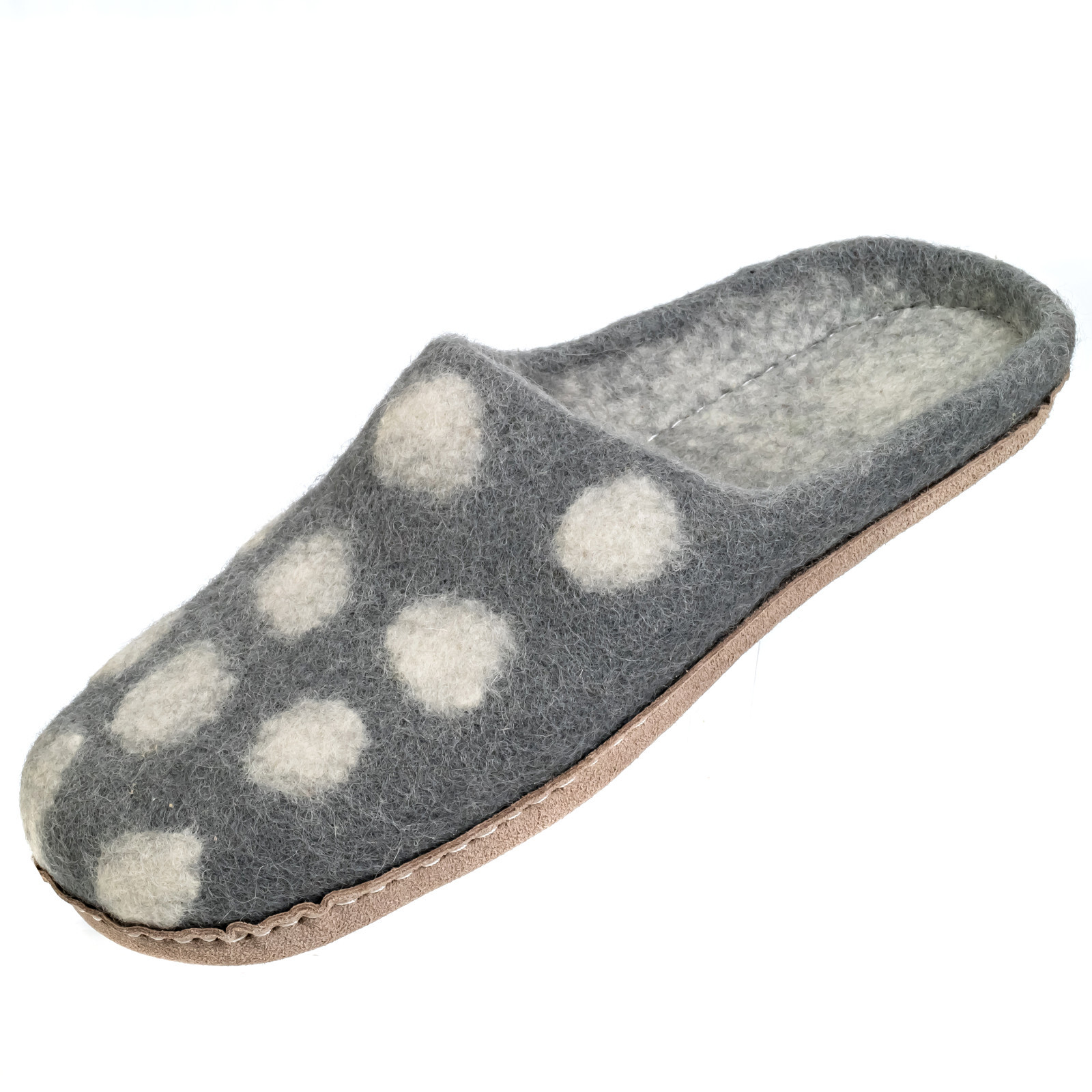 Eco Friendly Natural Sheep Wool Felted Handmade Shoes Footwear Slippers