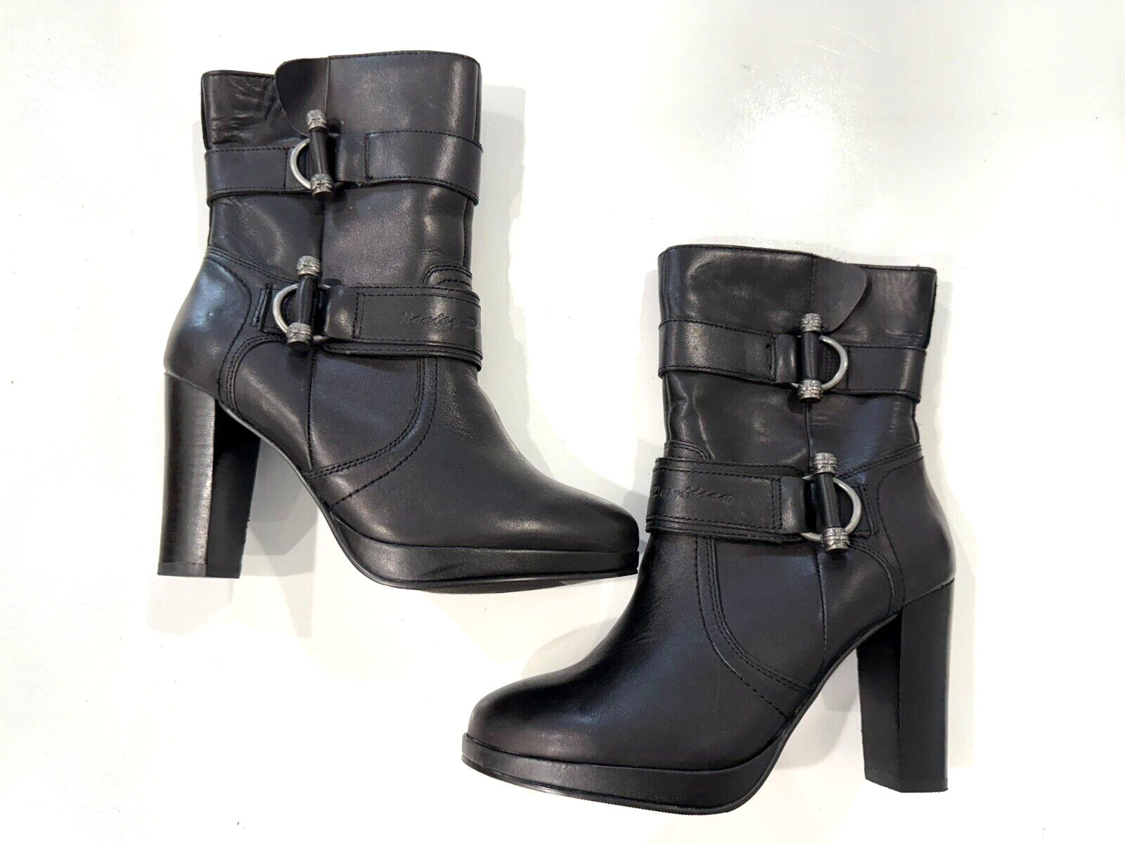 Harley Davidson Marissa Platform Heel Biker Boots Size 6.5 Women’s