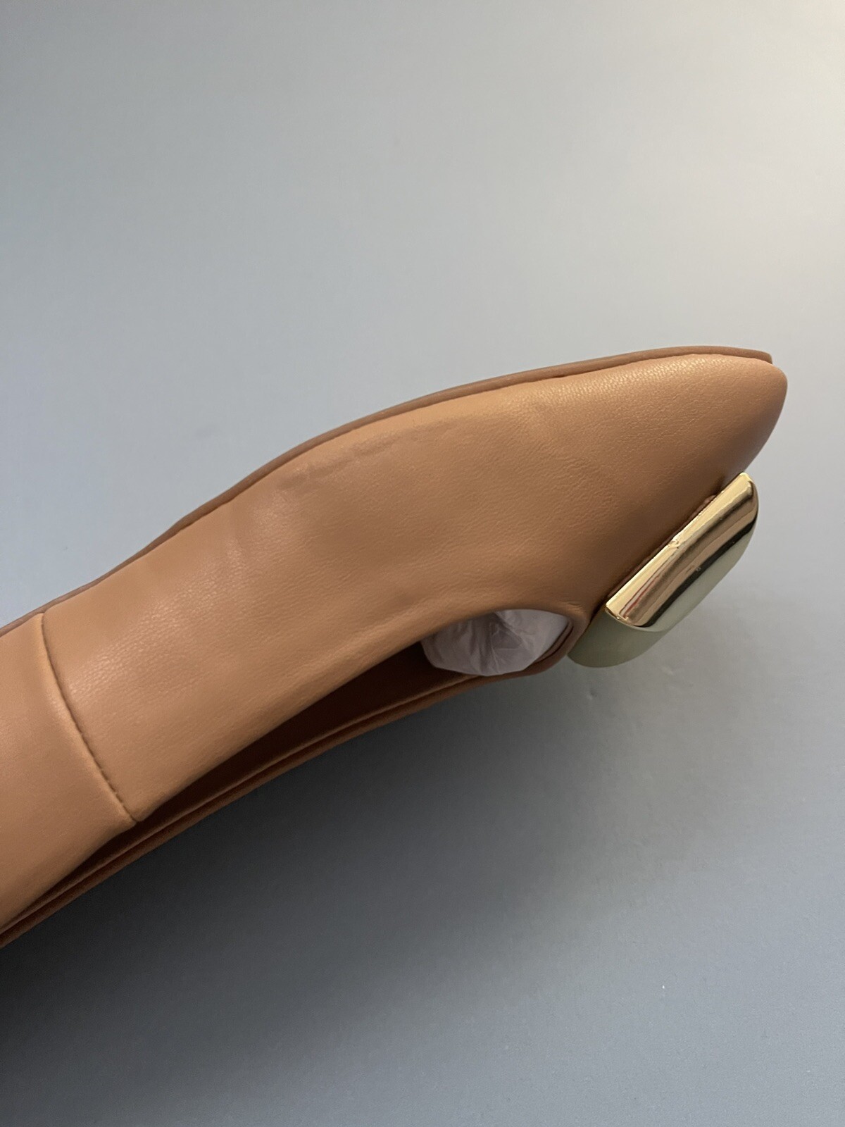 Katy Perry Womens THE EVIE STUD Nude Beige Ballet Flats 9 9.5 Medium (B,M)