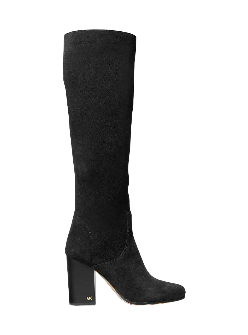 Michael Kors Jocelyn Suede Boot Black/Luggage 6/6.5/7/7.5/8/8.5/9/9.5/10 Nib$355