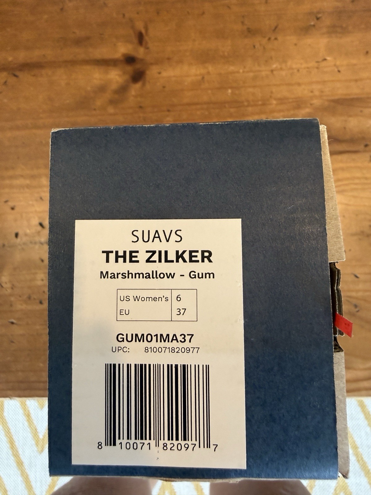 NIB Suavs The Zilker Gum Marshmallow Slip-on Shoes Women’s 6 EU 37