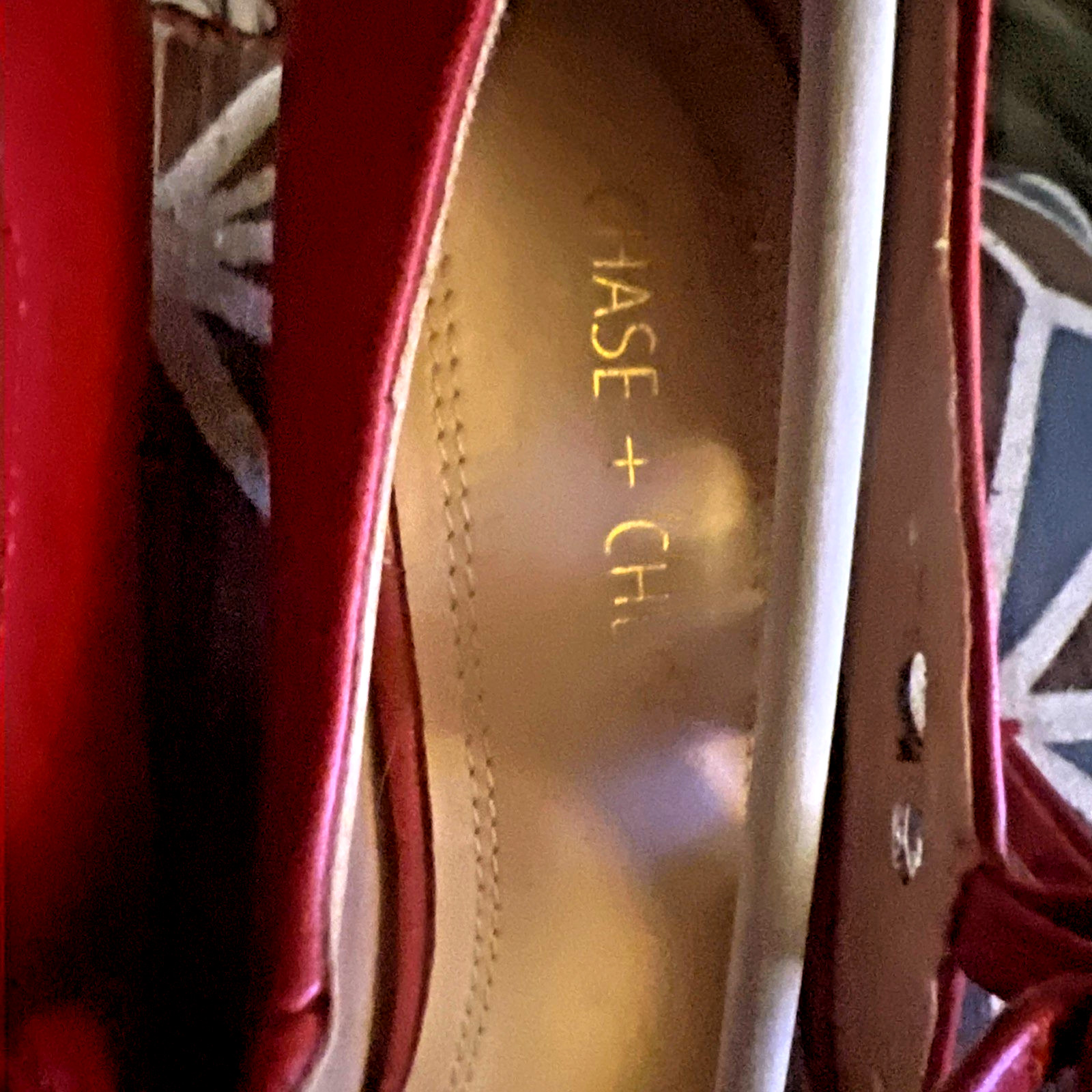Chase & Chloe Kimmy-21 Size: 8 1/2 Mary Jane Heels – Color: Red