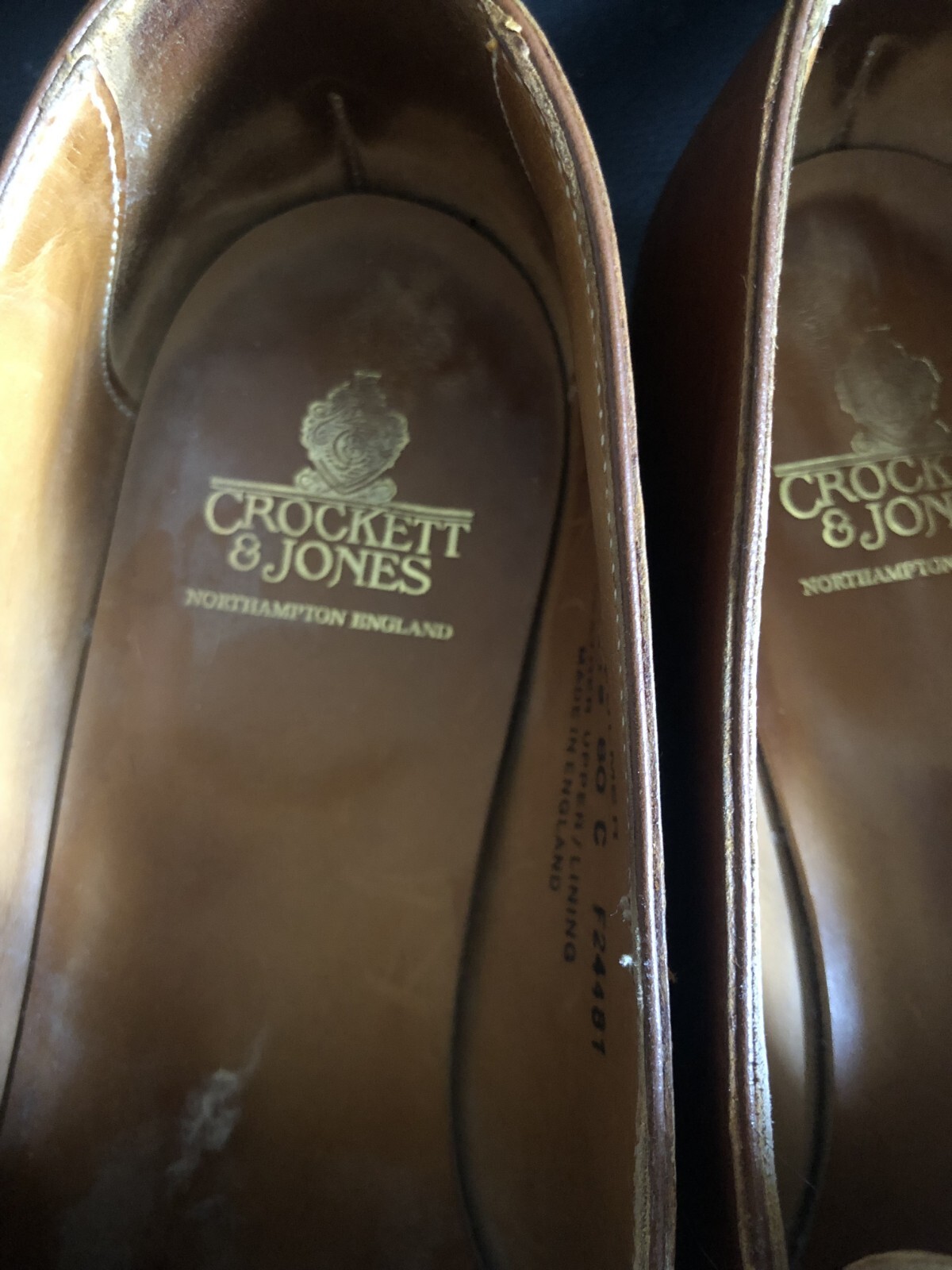 Crockett & Jones Brown Leather Loafers Women’s 80 C Size 39,5