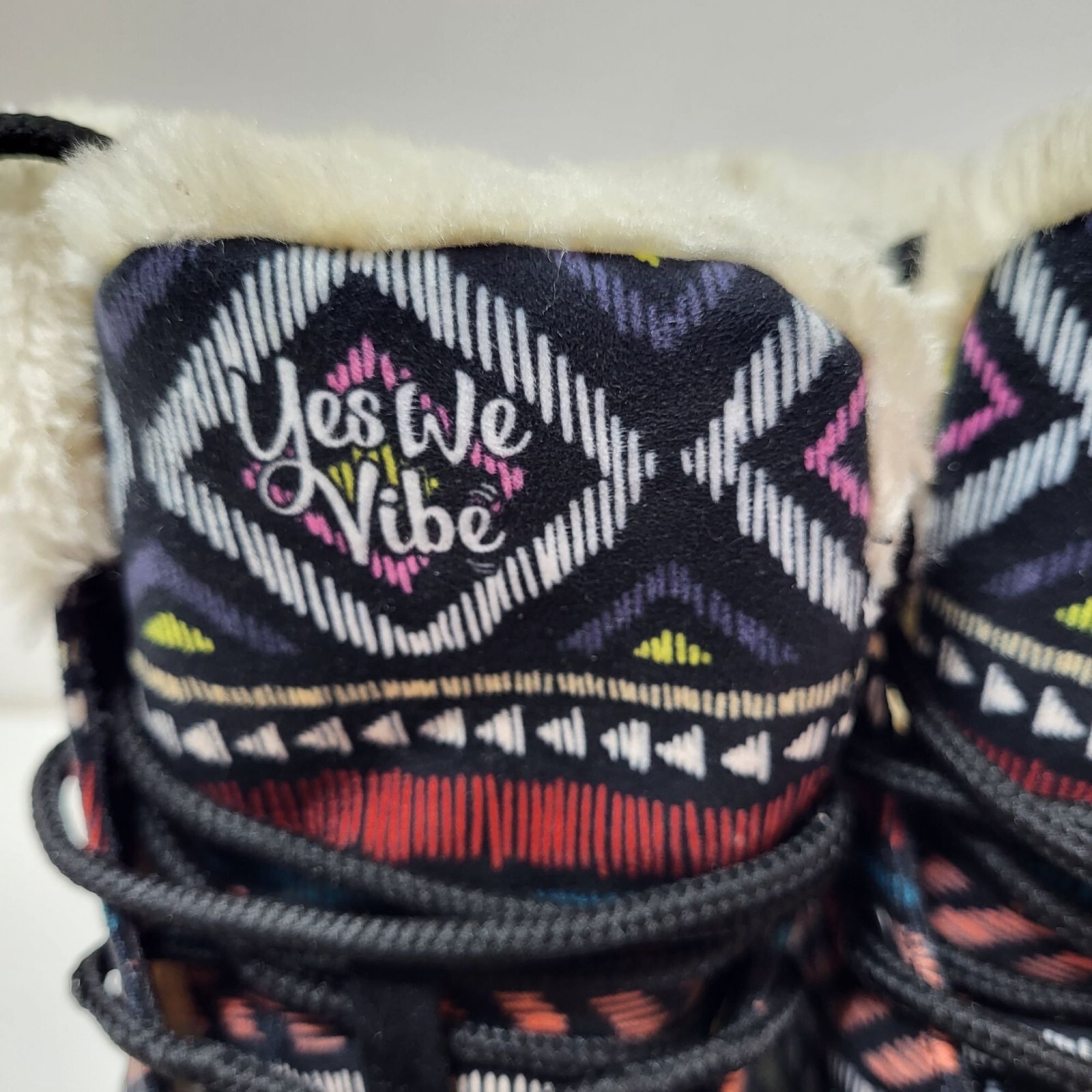 Yes We Vibe Bohemianism Winter Boots Brown Unisex Men’s US Size 7.5 Women’s 9