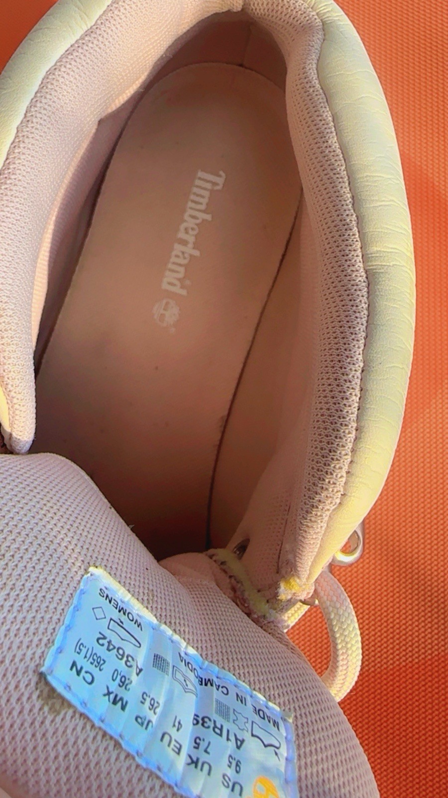 Timberland Pink Euro Sprint Mid Hiker Boots -Leather
