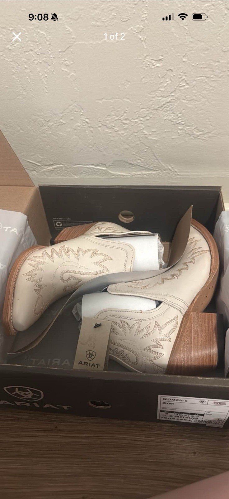 Ariat Dixon Women’s White size 8B