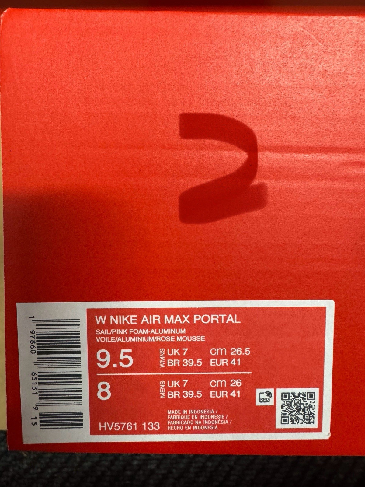 Women’s Size 9.5 – Nike Air Max Portal Sail/Pink Foam-Aluminum HV5761-133