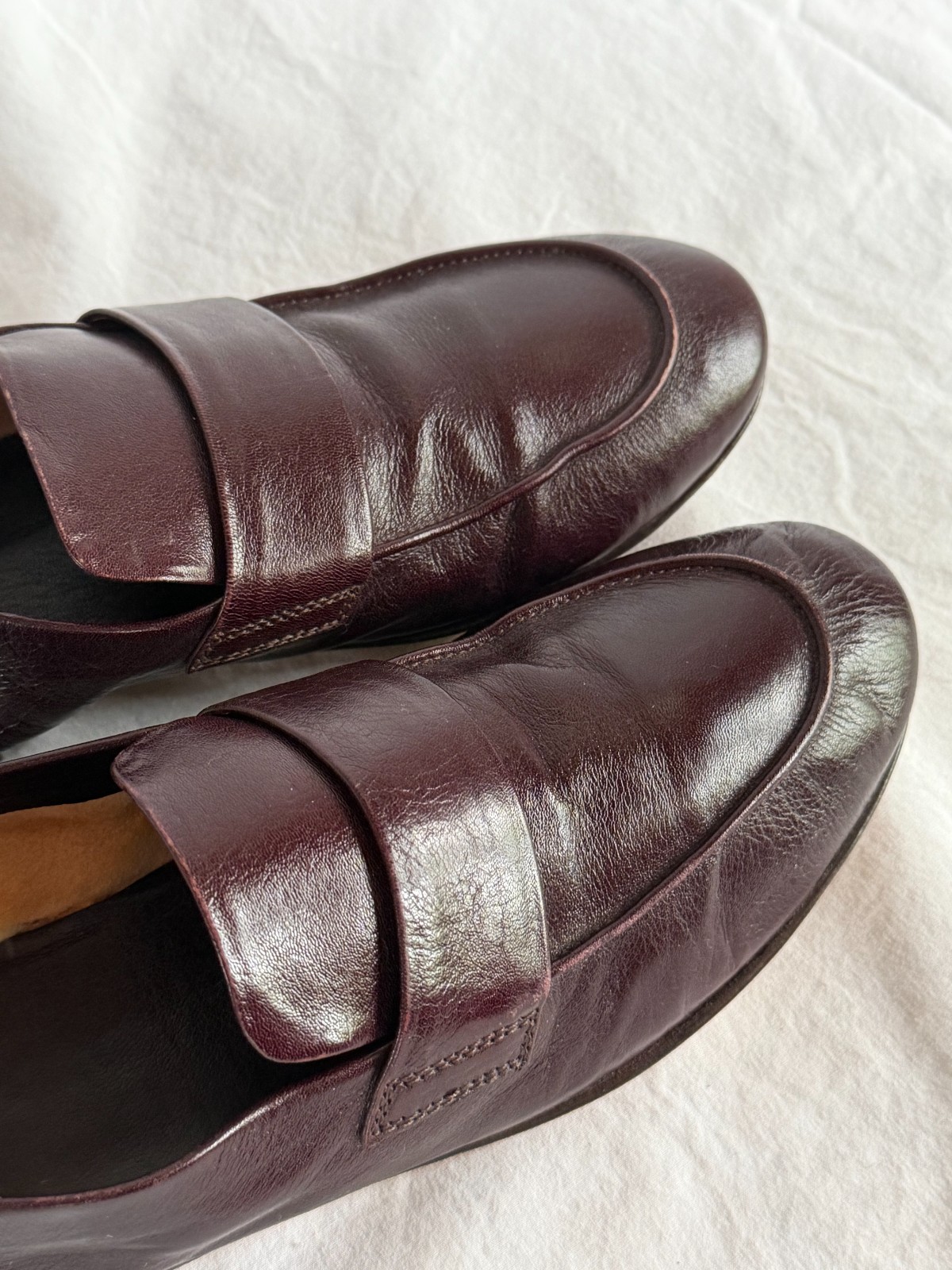Officine Creative Blair Leather Penny Loafers Shoes – EU 37 Handmade Italy