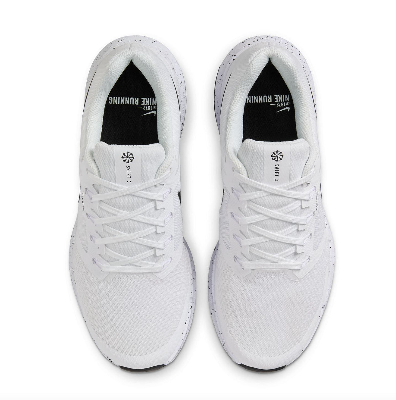 Nike Women’s Run Swift 3 Running Shoes Black White Lightweight Athletic Sneakers