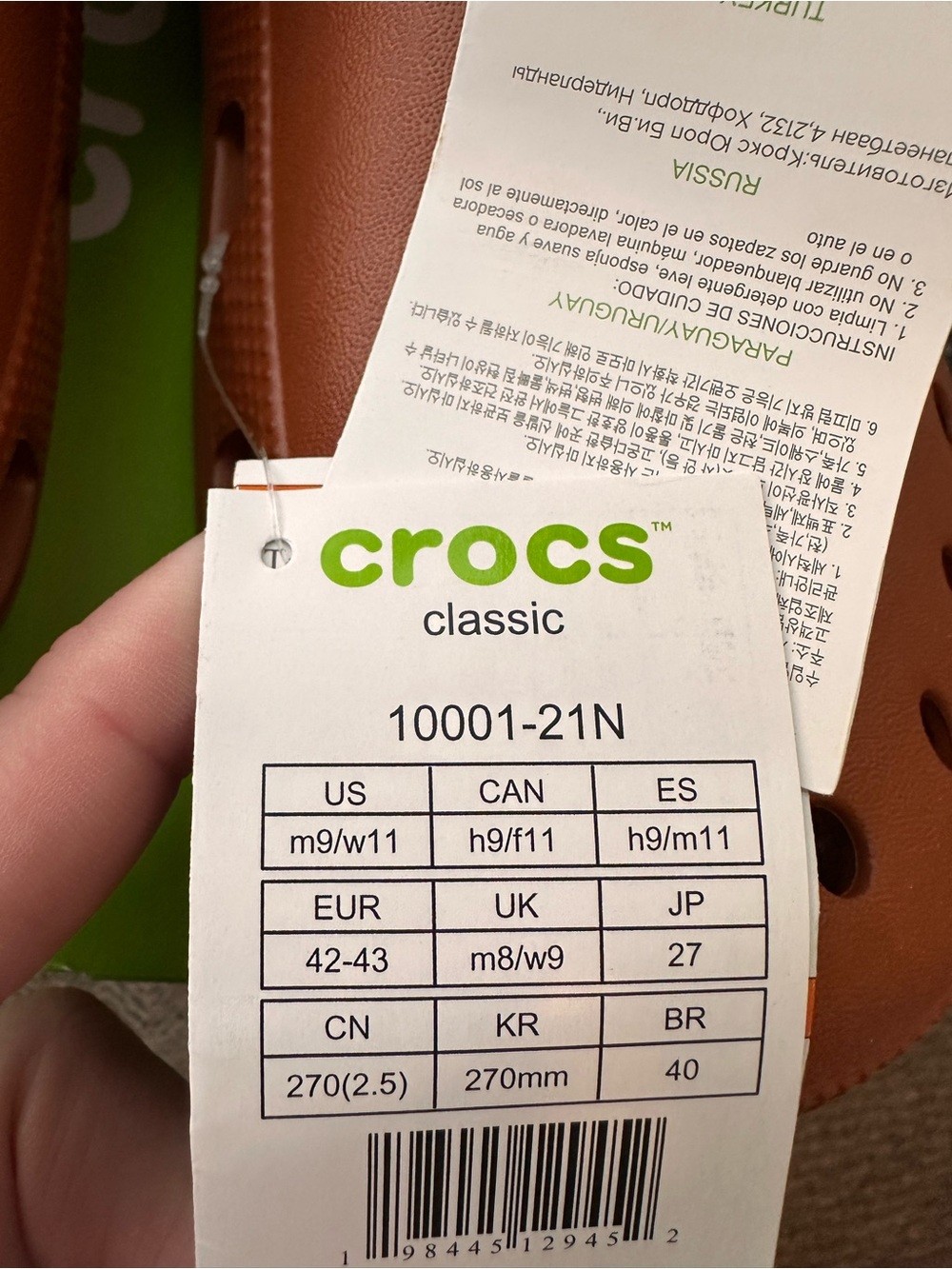 CROCS Classic Clog in Cognac