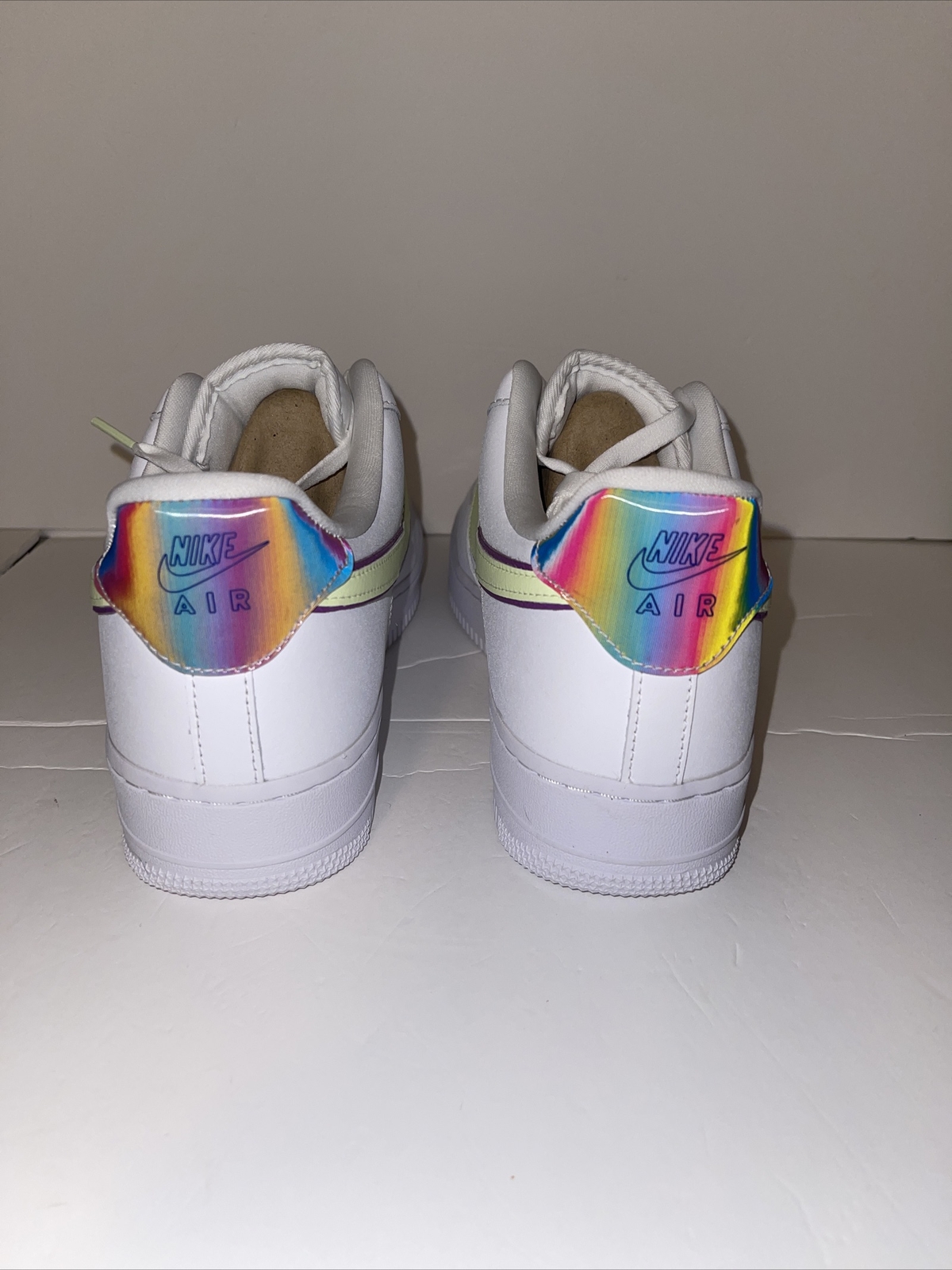 Nike Womens Air Force 1 Low Easter White Barely Volt Blue CW0367-100 Size 11
