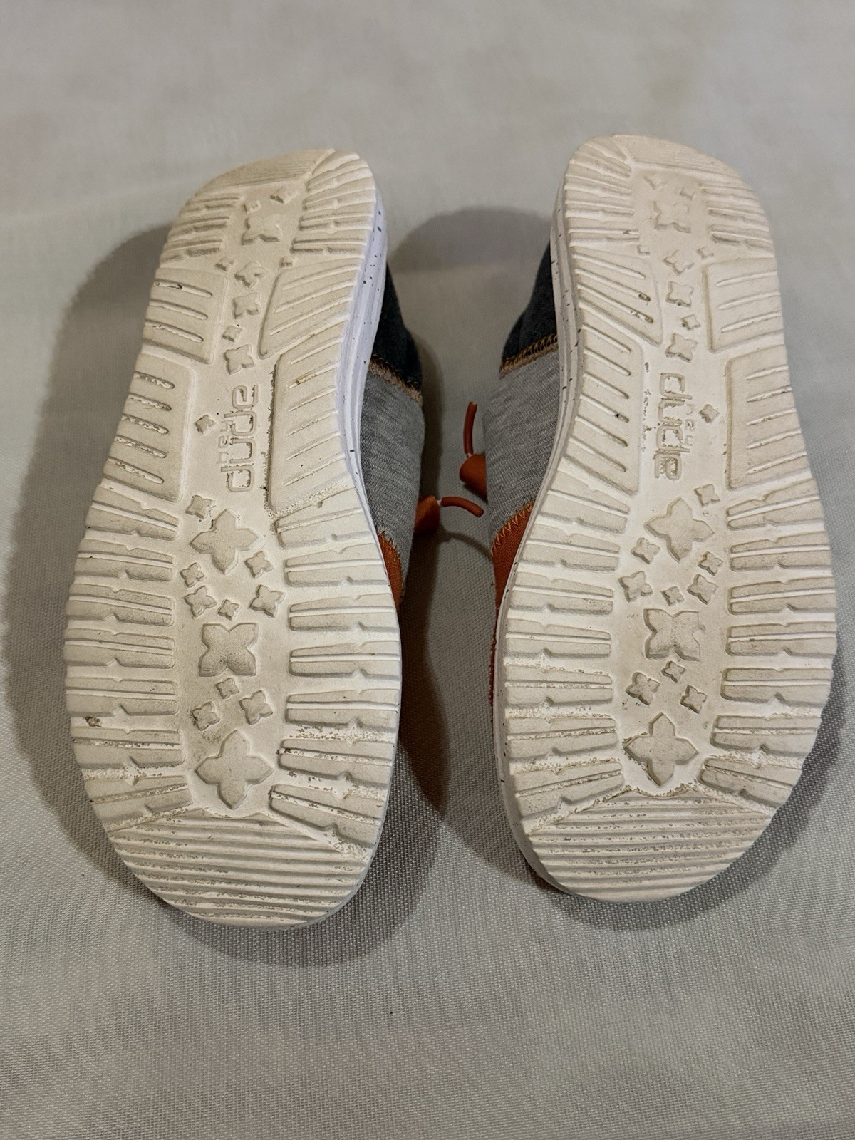 Hey Dude Wendy Tri Varsity Women’s US 7 Orange/Gray Colorblock Lace-Up Canvas