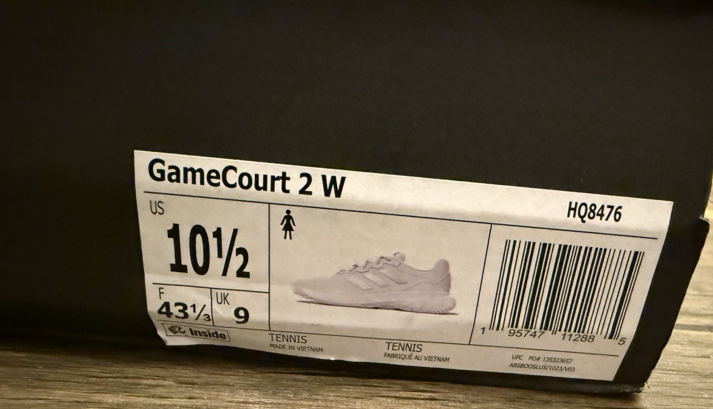 Adidas Women’s GameCourt 2 Sneaker, White/Silver Metallic/White, 10.5