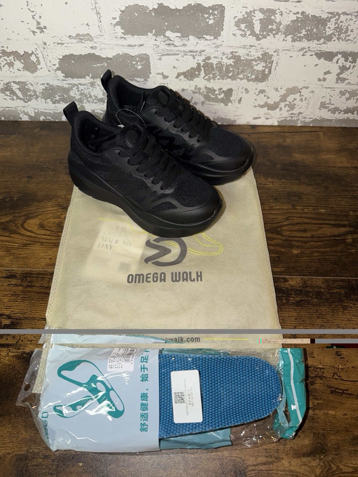 NEW! Omega Walk Ortho Balance Orthopedic Antiskid Daily Wear Shoes – BLACK – 5.5