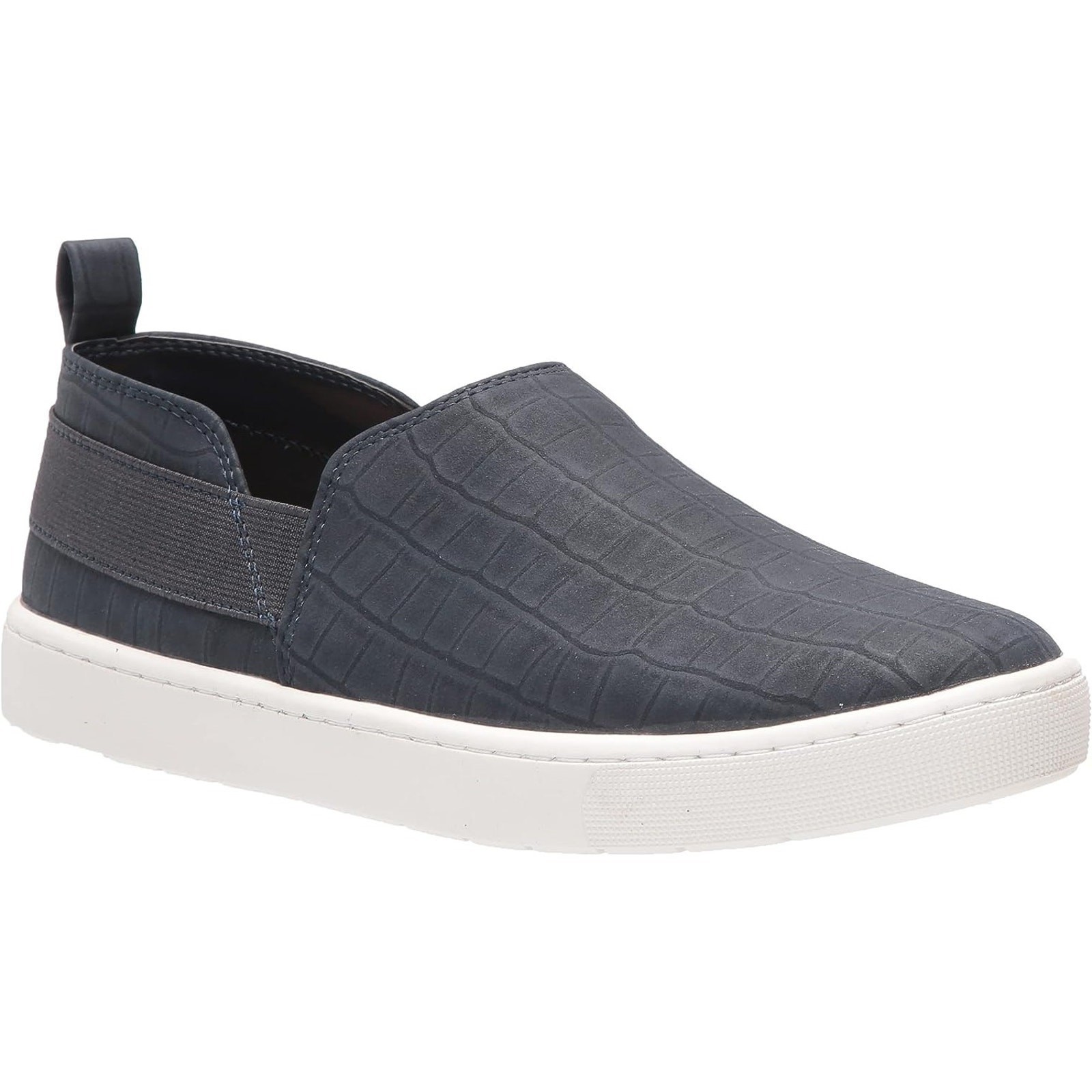 Bella Vita Women Kiona Low Top Slip On Sneakers US 7WW Navy Blue Croc Print