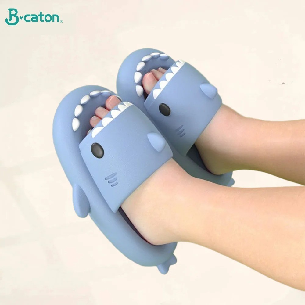 Shark Slides for Women and Men, Cute Shark Slippers Adult Youth Cloudy Summer So