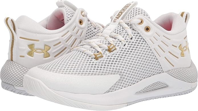 Under Armour HOVR Block City Volleyball Shoe Women’s Shoe Size 10 White Gold