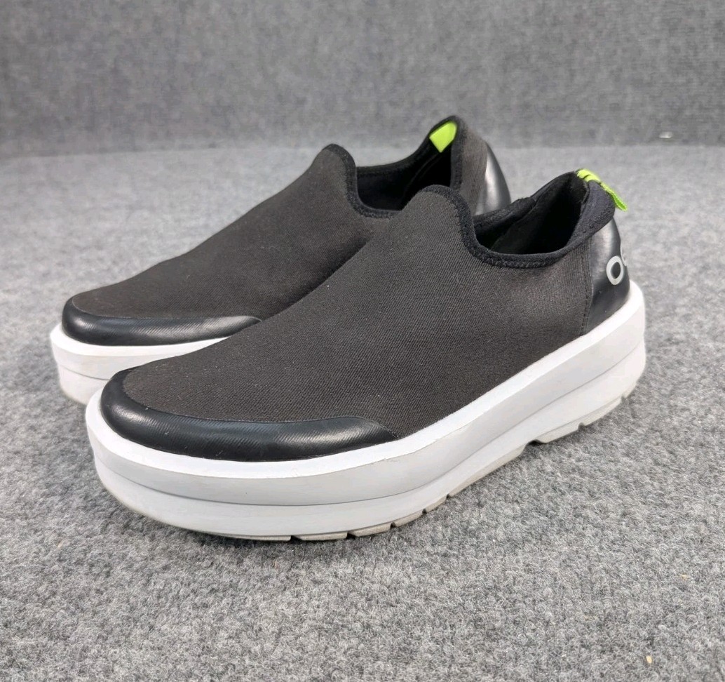 OOFOS Women’s OOmg Low eeZee recovery slip-on Shoes Black Women’s 8 EU 39