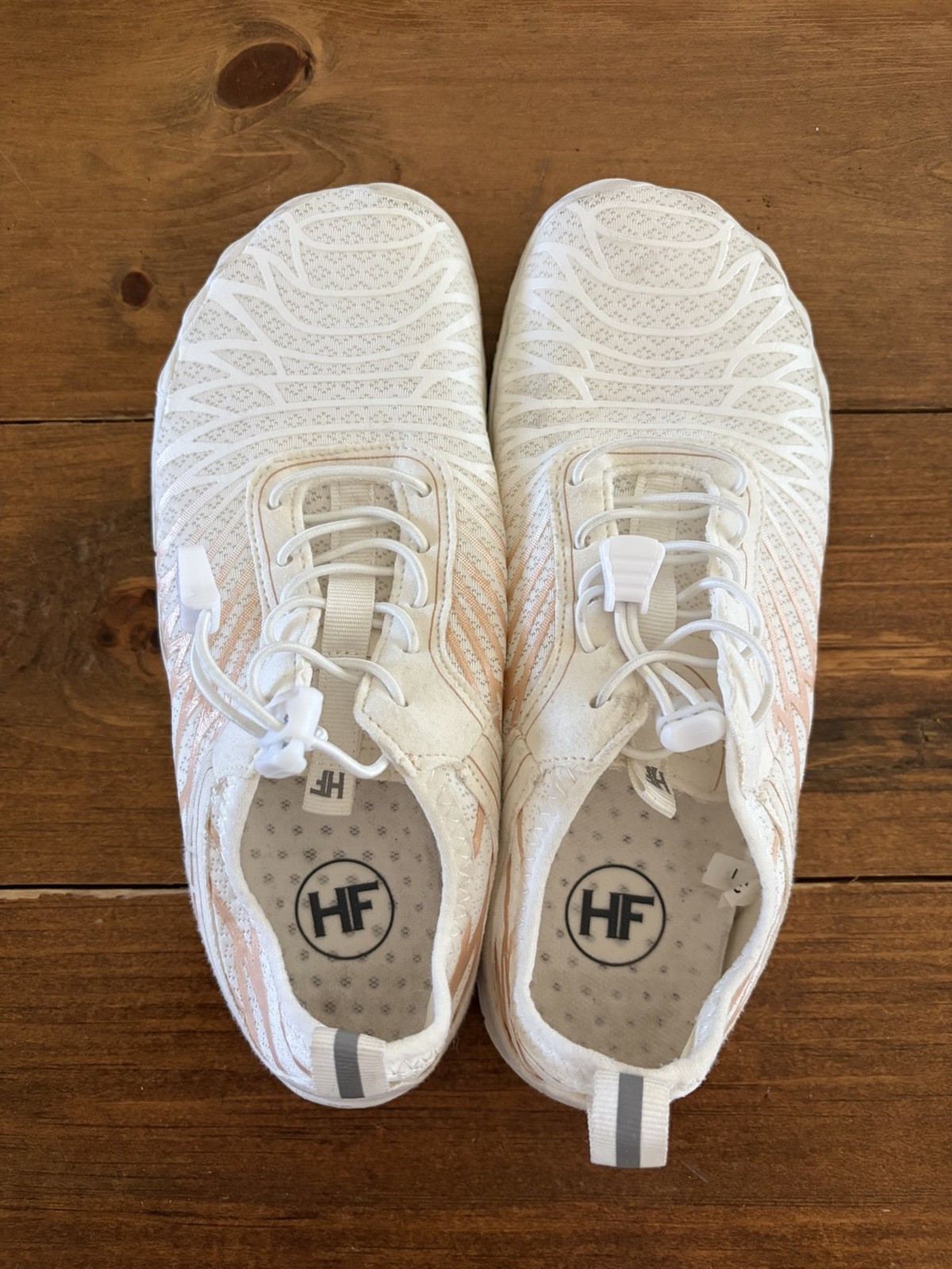 Hike Footware HF Lorax Pro Women’s Barefoot Shoes White/Pink Non- Slip 7.5-8