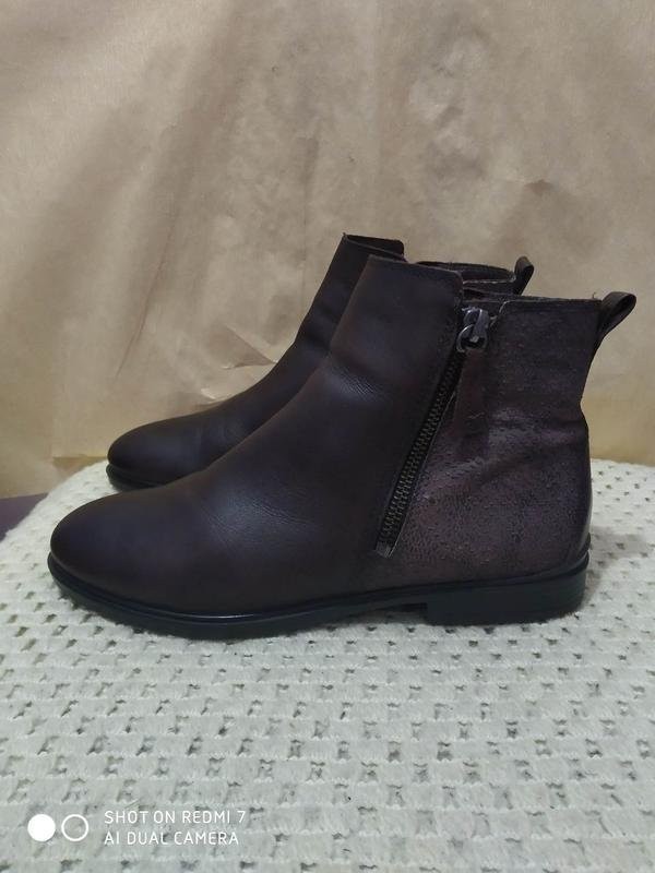women ecco boots multicolor leather 37