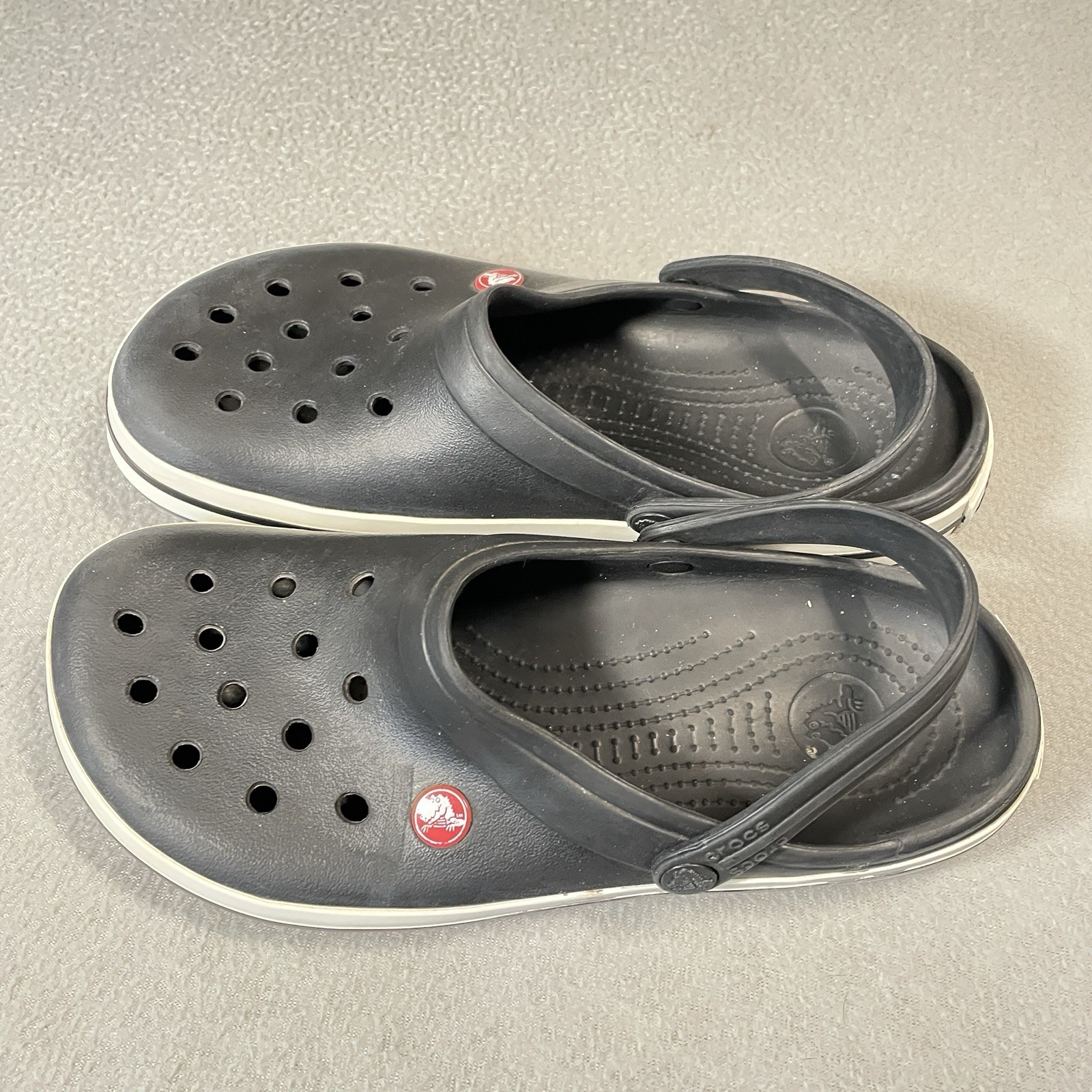 Crocs Size 9M 11W Sandals Crocband Clog Black Shoes Beach Outdoor Unisex