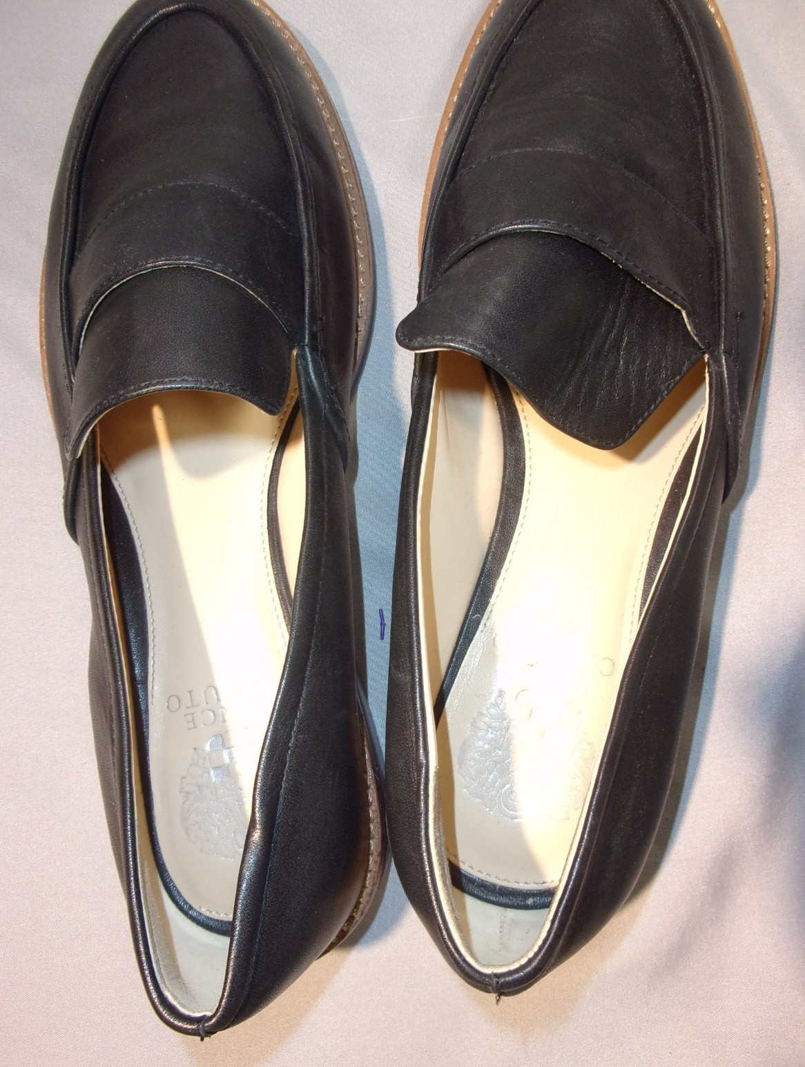 DESIGNER VINCE CAMUTO VC-JORDA CASUAL SLIP-ON BLACK SHOES WOMEN’S 9M/40