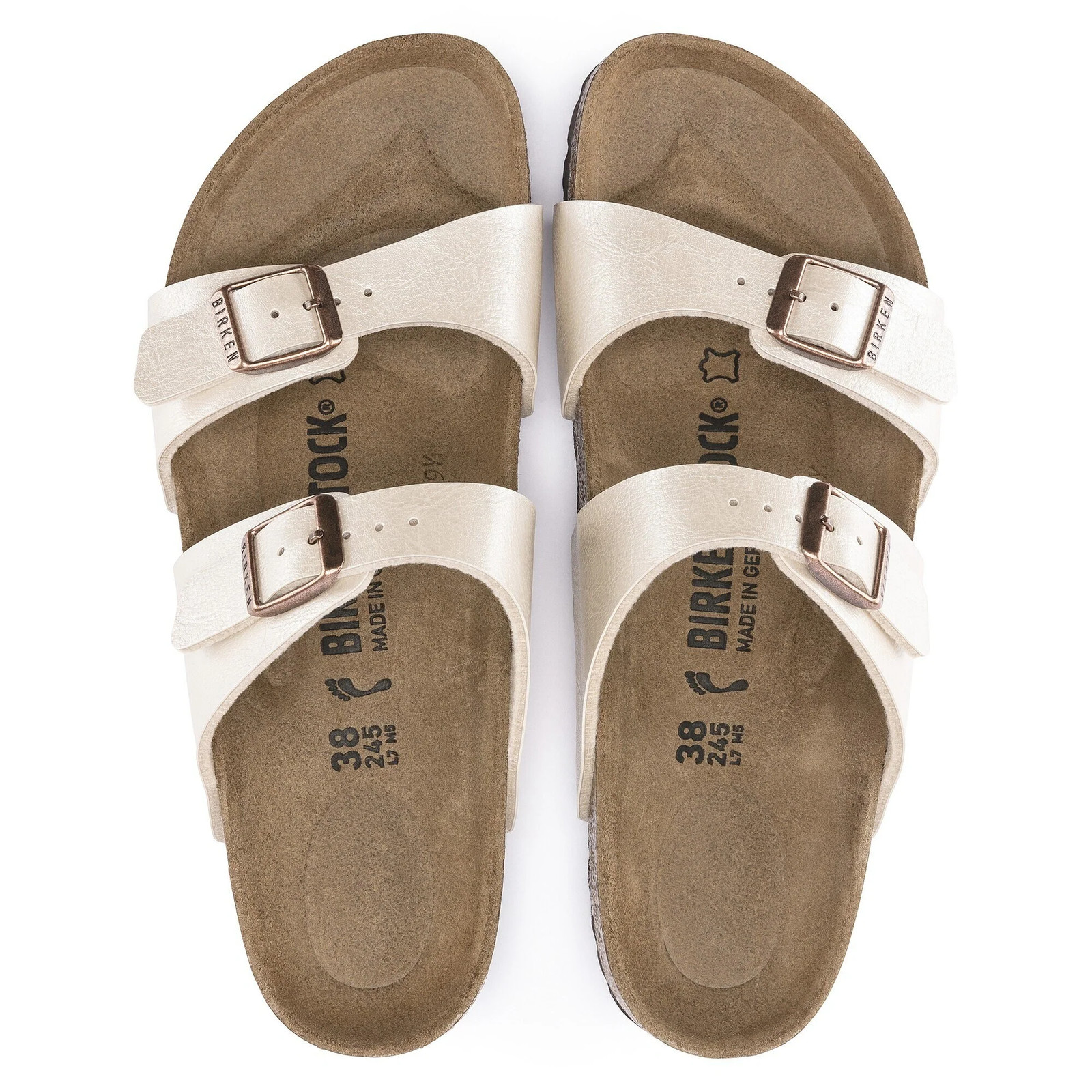 BIRKENSTOCK SYDNEY BIRKO-FLOR Women Sandals Graceful Pearl White N