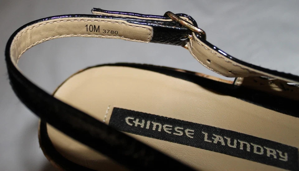 CHINESE LAUNDRY Women’s Dress Shoe 3.5 IN WEDGE HEEL black 10M