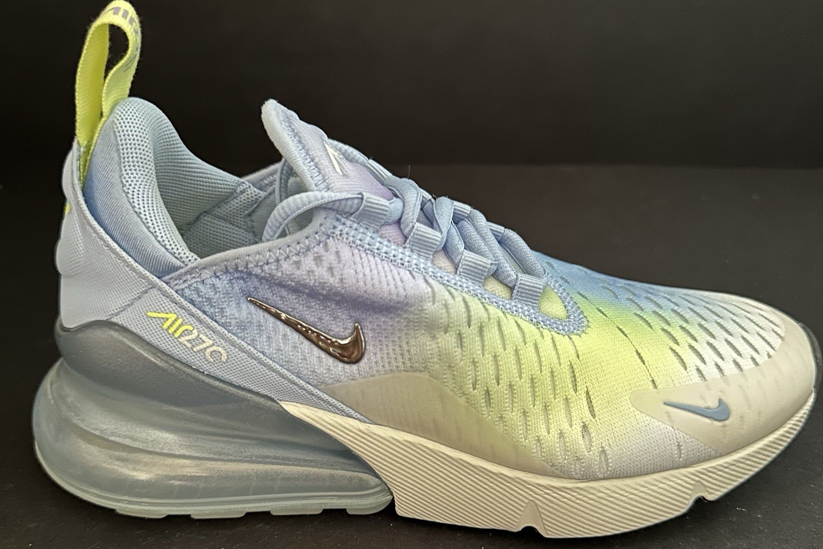 Nike Air Max 270 Blue Green Mood Ring Sneaker Women Sz 5 Men 3.5 New IB7937-468