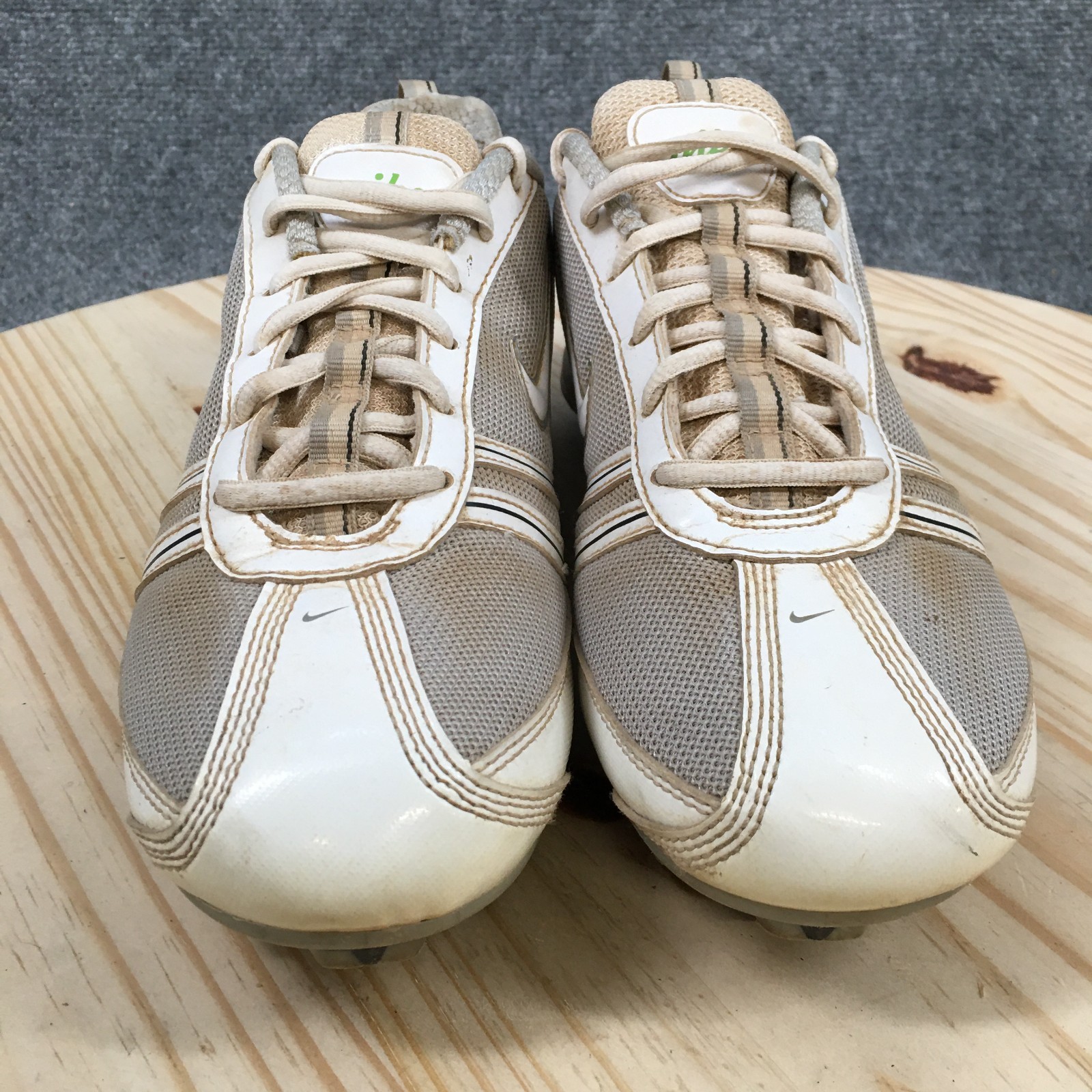 Vintage Nike Shoes Womens 9 Speedlax Lacrosse Cleats White Low Top 334097-013