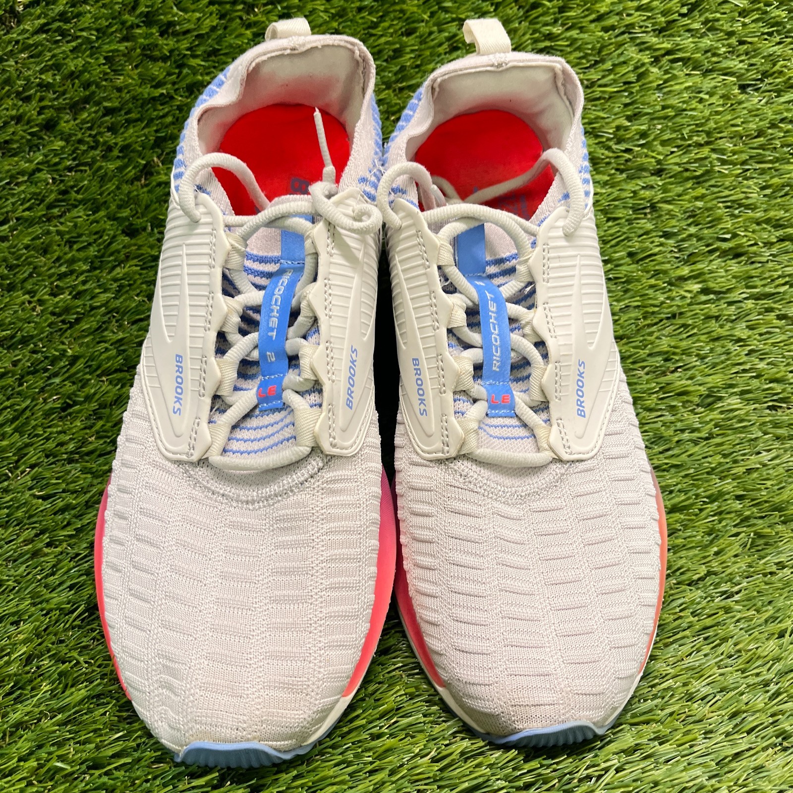 Brooks Ricochet 2 LE Womens Size 9 Gray Blue Athletic Running Shoes Sneakers
