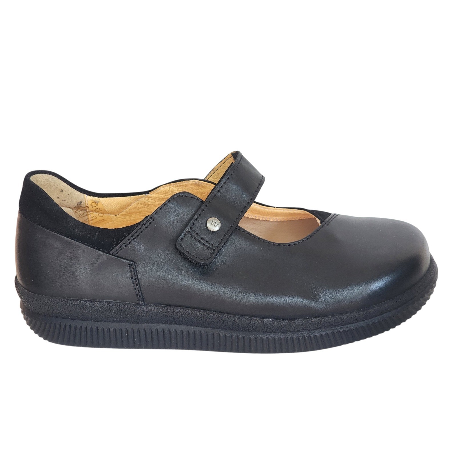 Wolky Motion XW Black Leather Suede Mary Jane Shoes Hook Loop 41 0252100000 NEW