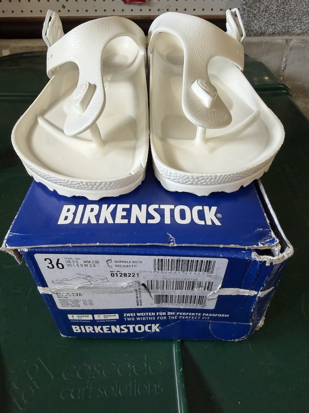 Birkenstock Gizeh White EVA Thong Sandals Women’s EU 36 US 5 Regular