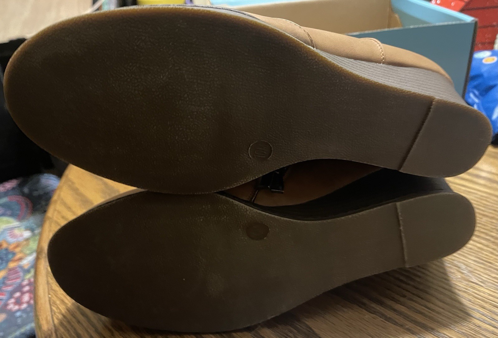 Vepose Women’s 9677 Wedge A Brown Shoes w/ zipper Size 10